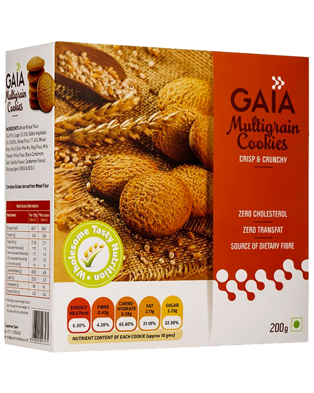 GAIA MULTIGRAIN COOKIES 200gm