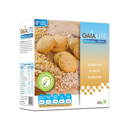 GAIA SUGAR FREE ATTA BISCUITS 200gm