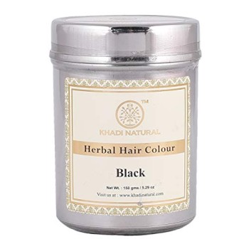 KHADI NATURAL HERBAL HAIR COLOUR BLACK 150G