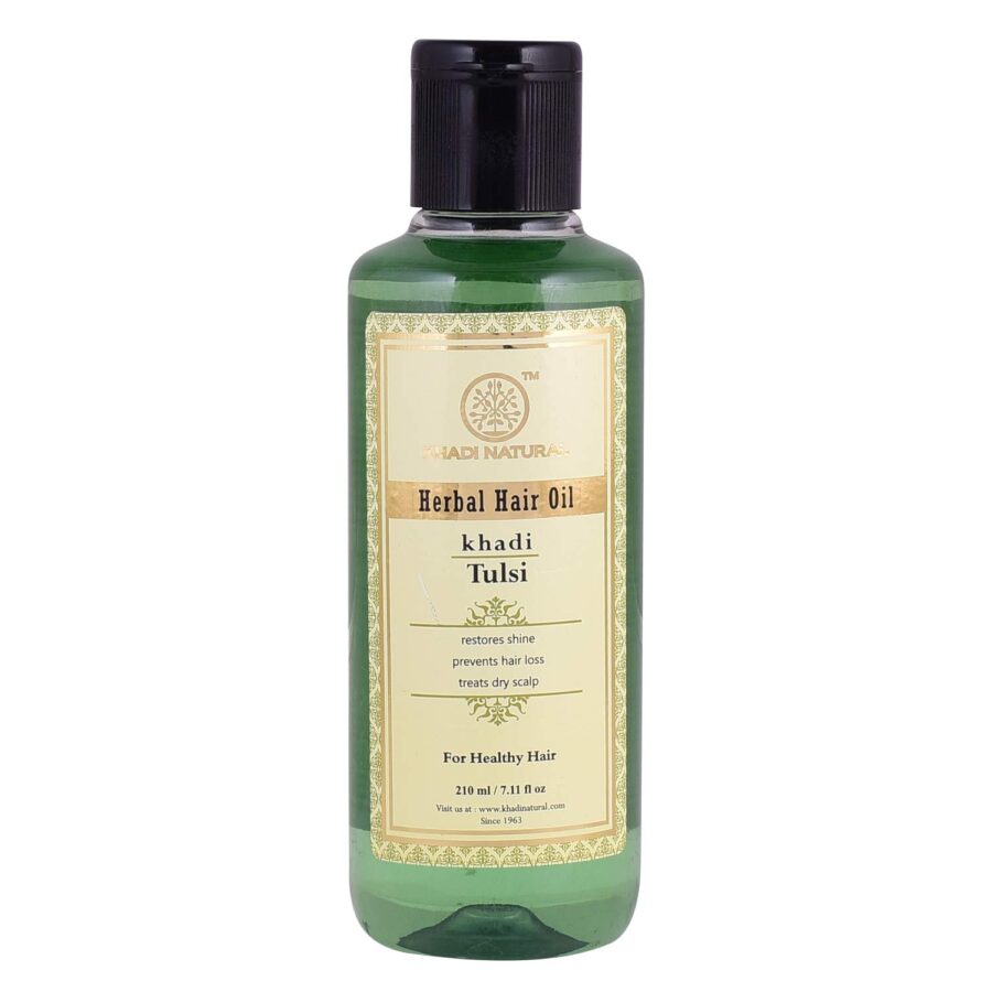 KHADI NATURAL HERBAL TULSI HAIR OIL 210ML