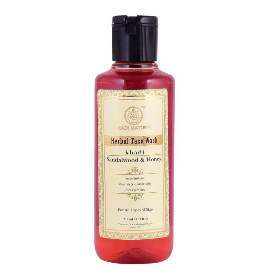 KHADI NATURAL SANDALWOOD AND HONEY BODY WASH 210ML