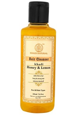 KHADI NATURAL HONEY AND LEMON HAIR CLEANSER 210ML