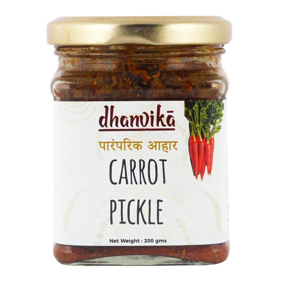 Dhanvika Paramparik Aahar Red Carrot Pickle 200 gms