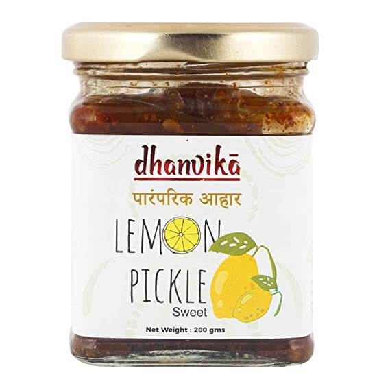 Dhanvika Paramparik Aahar Lemon Pickle Sweet 200 gms