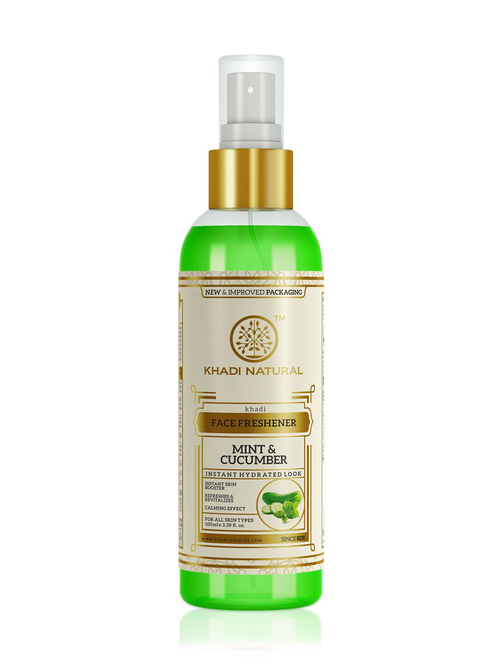 KHADI NATURAL HERBAL FACE FRESHENER MINT & CUCUMBER 100ML.