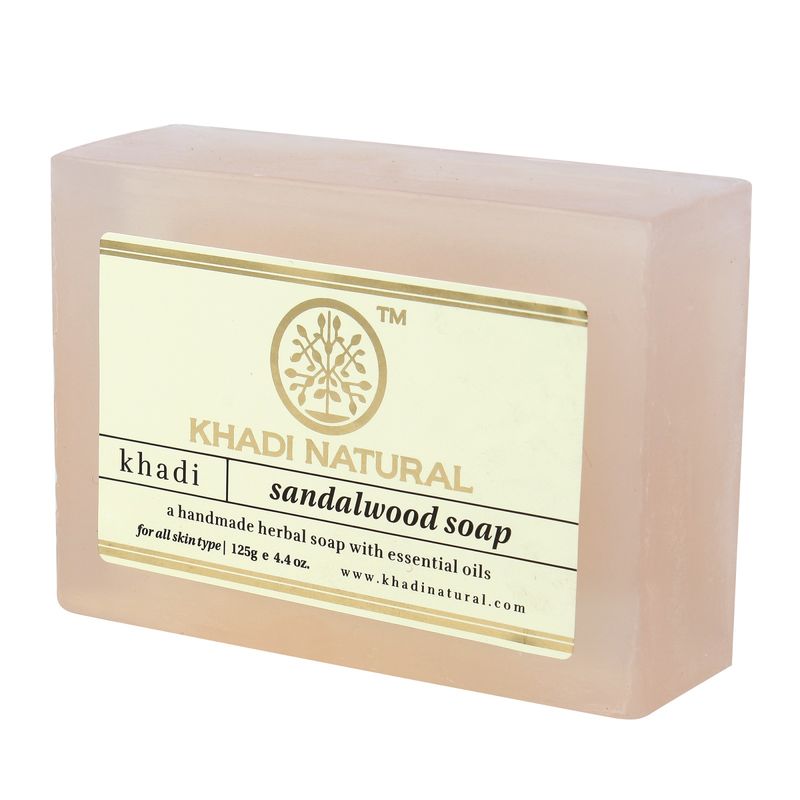 KHADI NATURAL SANDALWOOD SOAP 125G