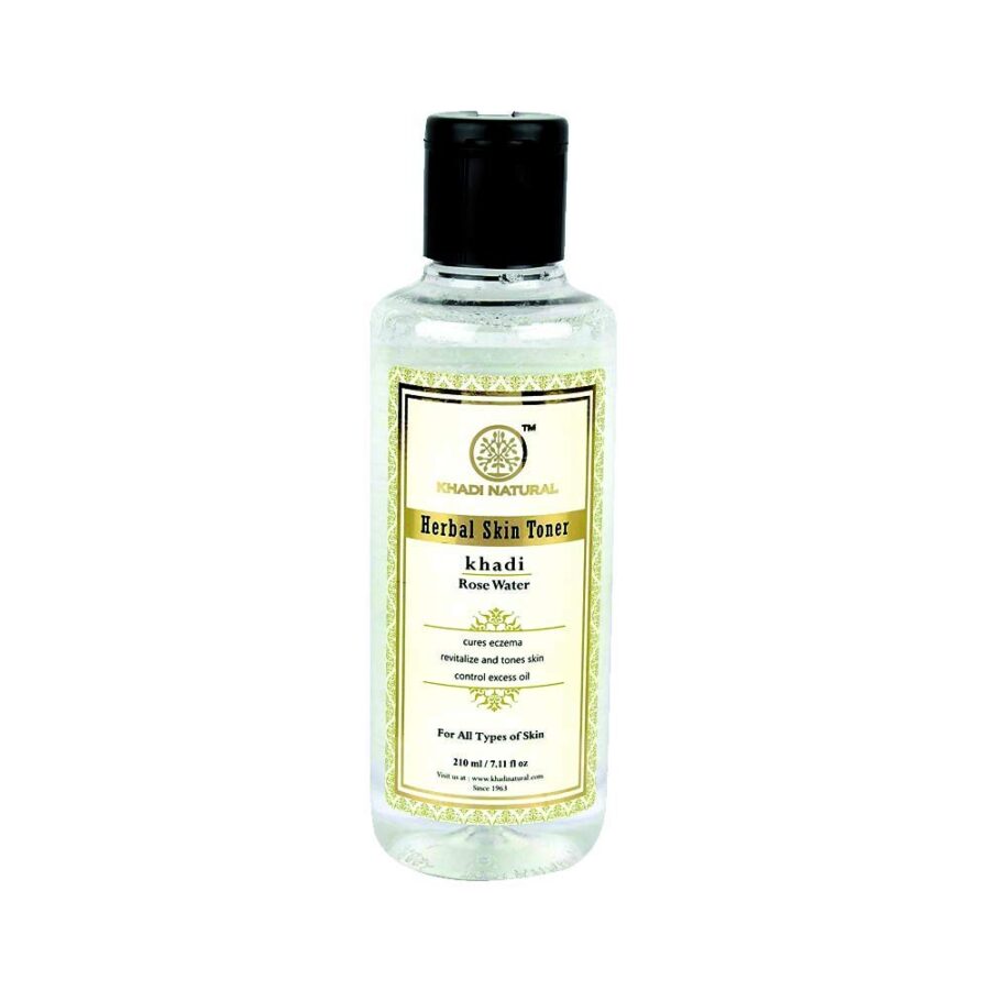 KHADI NATURAL ROSE WATER HERBAL SKIN TONER 210ML