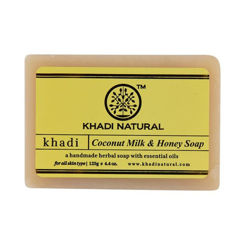 KHADI NATURAL PURE COCONUT MILK AND HONEY SOAP 125G